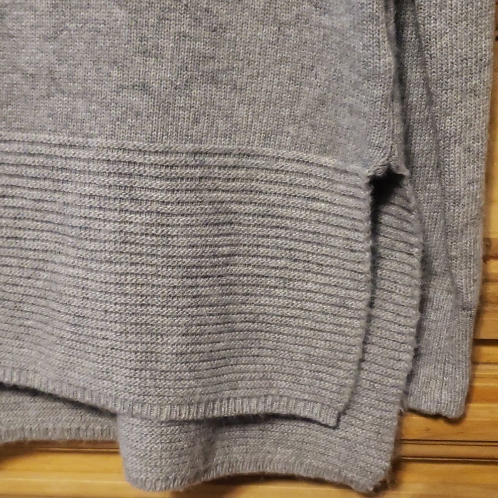 Jana Nordstrom Womens Size XS Sweater Cutouts Wool Angora Blend Long Sleeve Gray - Picture 4 of 6